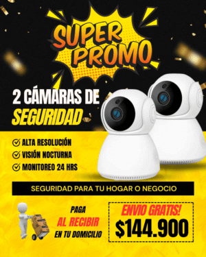 Kit 2 Camaras Seguridad Wifi Tipo Xiaomi