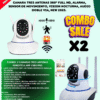 Kit 2 Camaras Seguridad Wifi Roboticas