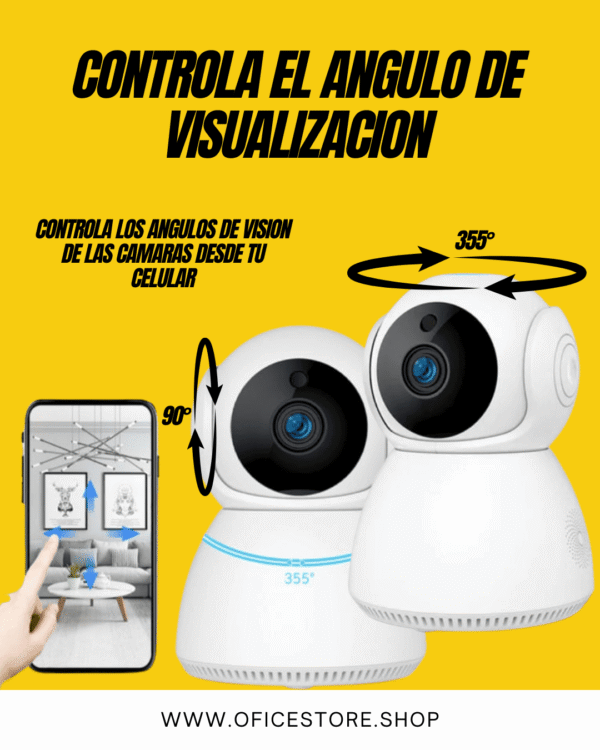 Kit 2 Camaras Seguridad Wifi Tipo Xiaomi