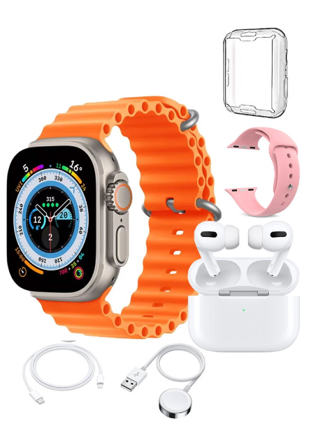 🔥 Combo Ultra Inteligente Smartwatch X90 (49 mm) + AirPods Pro + Accesorios 🔥
